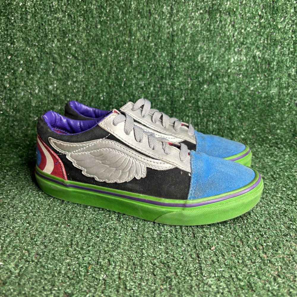 Vans Old Skool Marvel Avengers Captain America Winged Skate Sneaker Multi Kids 3